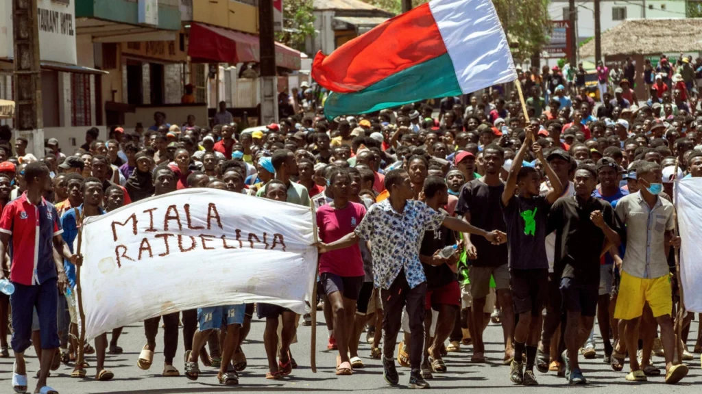 Des manifestations dans les rues du Madagascar
